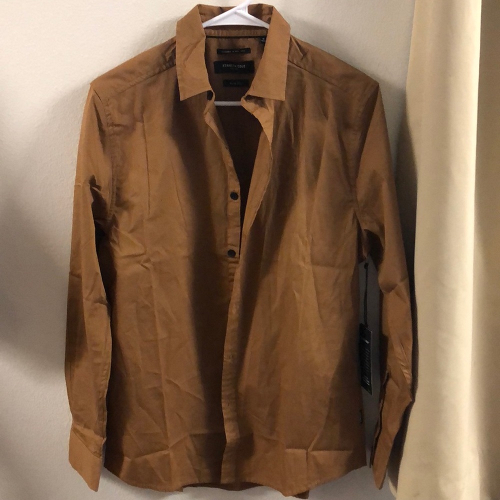 Kenneth Cole Mobility Woven Shirt Size M NWT